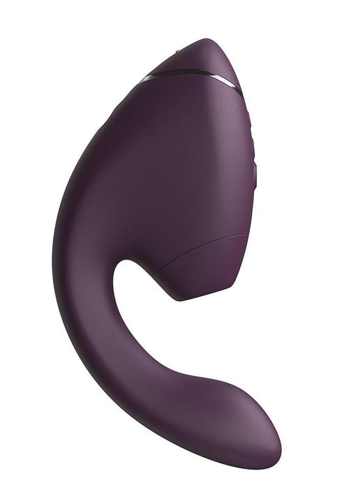 Load image 1 in gallery view. Womanizer Next Duo Rechargeable Silicone Dual G-Spot and Clitoral Stimulator - Dark Womanizer