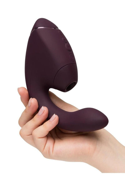 Load image 1 in gallery view. Womanizer Next Duo Rechargeable Silicone Dual G-Spot and Clitoral Stimulator - Dark Womanizer