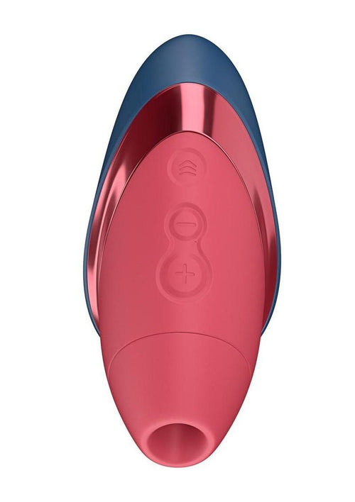 Load image 1 in gallery view. Womanizer Next Liberty Rechargeable Silicone Clitoral Stimulator - Blue/Red