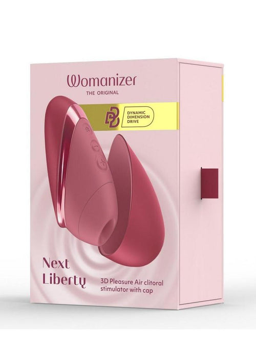 Load image 1 in gallery view. Womanizer Next Liberty Rechargeable Silicone Clitoral Stimulator - Bordeaux
