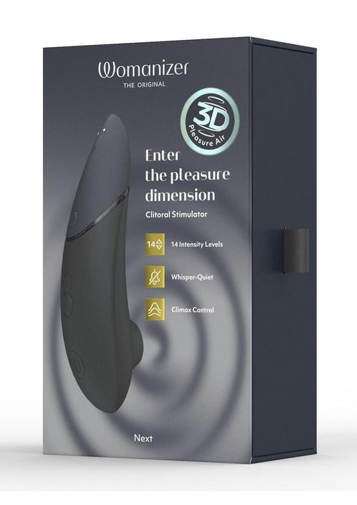 Load image 1 in gallery view. Womanizer Next Rechargeable Silicone Clitoral Stimulator - Black