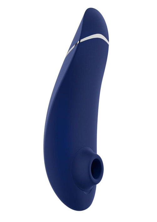 Load image 1 in gallery view. Womanizer Premium 2 Rechargeable Silicone Clitoral Stimulator - Blue/Blueberry