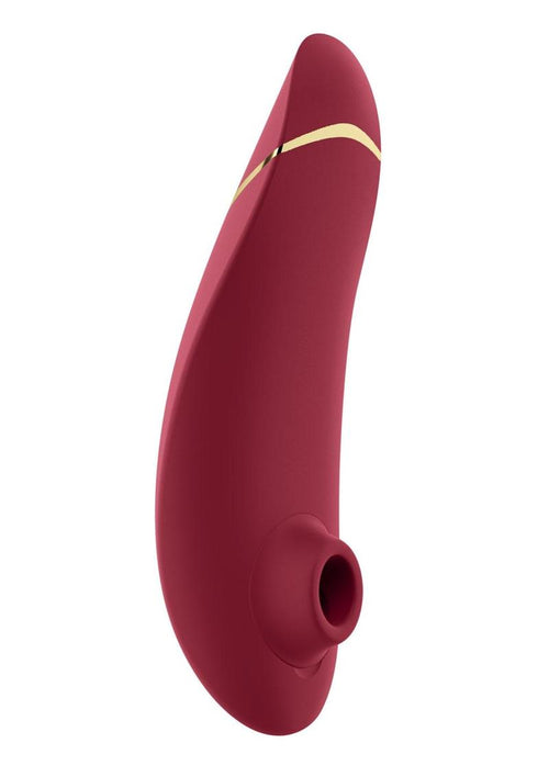 Load image 1 in gallery view. Womanizer Premium 2 Rechargeable Silicone Clitoral Stimulator - Bordeaux/Red