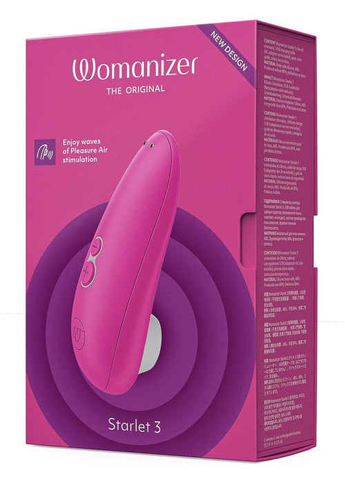 Load image 1 in gallery view. Womanizer Starlet 3 Rechargeable Silicone Clitoral Stimulator - Pink