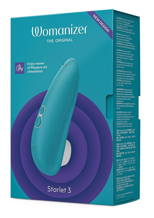 Load image 1 in gallery view. Womanizer Starlet 3 Rechargeable Silicone Clitoral Stimulator - Teal/Turquoise