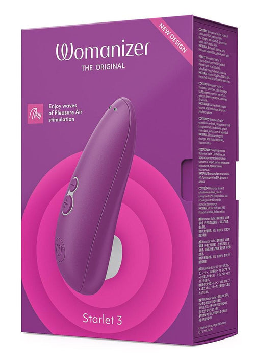 Load image 1 in gallery view. Womanizer Starlet 3 Rechargeable Silicone Clitoral Stimulator - Purple/Violet