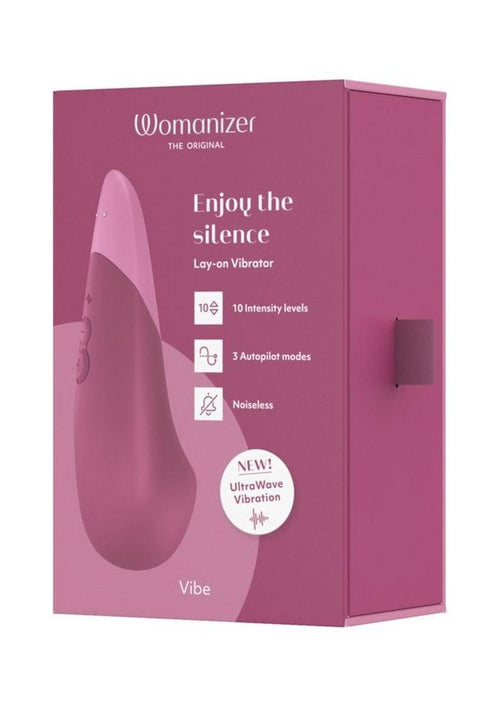 Load image 1 in gallery view. Womanizer Vibe Rechargeable Silicone Clitoral Vibrator - Dusky - Pink