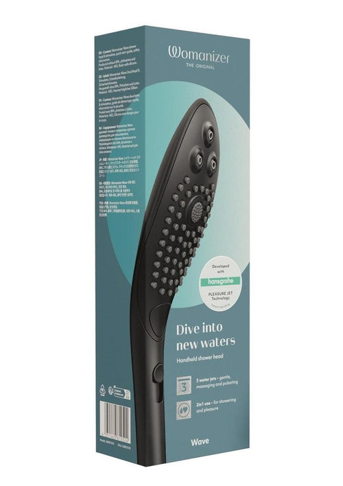 Load image 1 in gallery view. Womanizer Wave Silicone Hydro Stimulator - Black