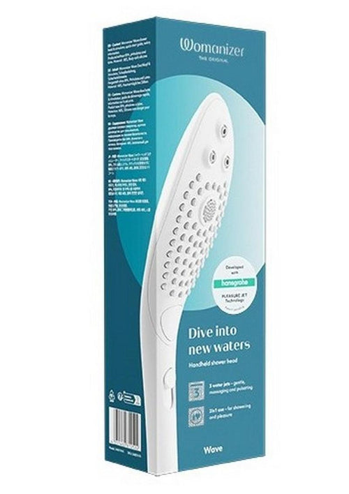 Load image 1 in gallery view. Womanizer Wave Silicone Hydro Stimulator - White