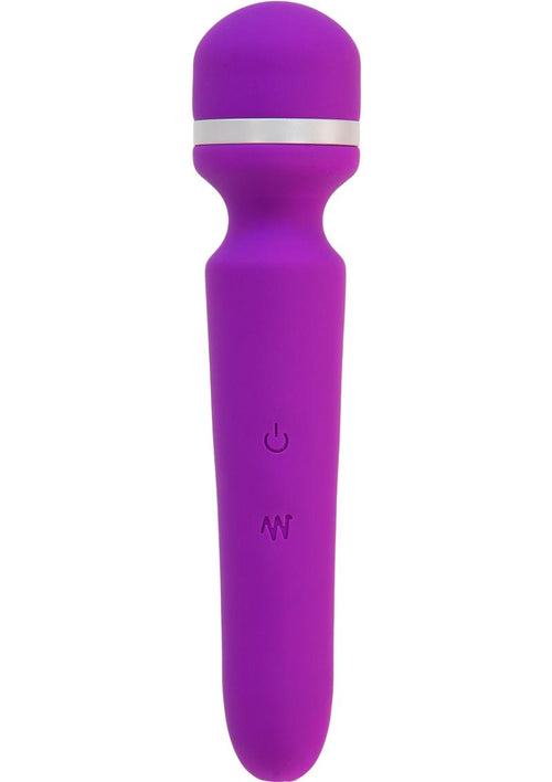 Load image 1 in gallery view. Wonderlust Destiny Silicone Rechargeable Wand Massager - Purple