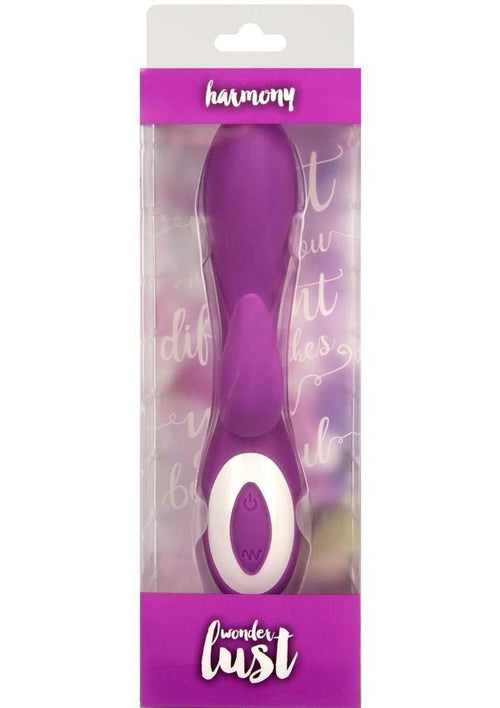 Load image 1 in gallery view. Wonderlust Harmony Rechargeable Silicone Vibrator - Purple