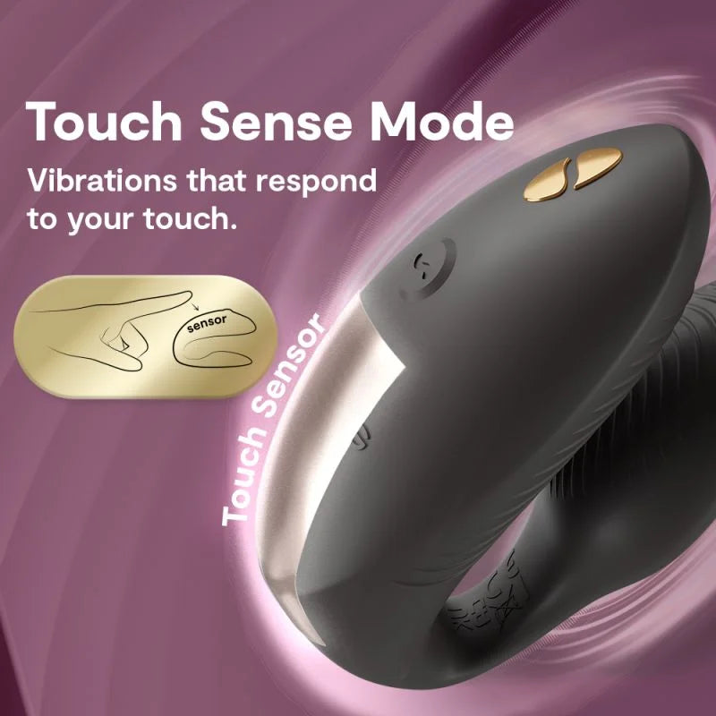 We-Vibe Chorus Pro Rechargeable Silicone Couples Vibrator with Remote Control - Satin