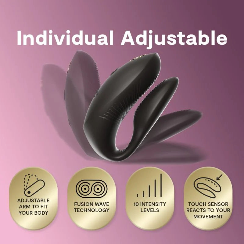 We-Vibe Chorus Pro Rechargeable Silicone Couples Vibrator with Remote Control - Satin