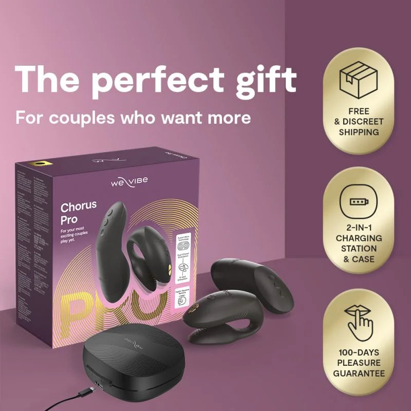 We-Vibe Chorus Pro Rechargeable Silicone Couples Vibrator with Remote Control - Satin