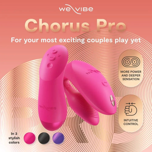 Load image 1 in gallery view. We-Vibe Chorus Pro Rechargeable Couples Vibrator with Remote Control