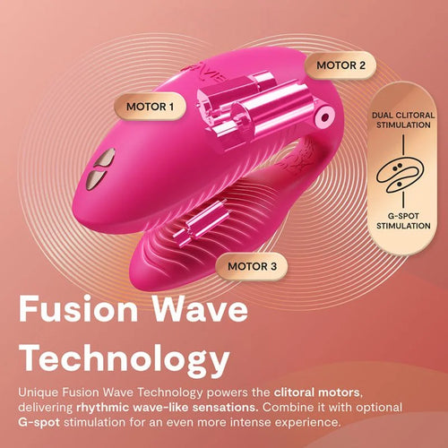 Load image 1 in gallery view. We-Vibe Chorus Pro Rechargeable Couples Vibrator with Remote Control