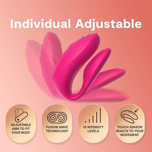 Load image 1 in gallery view. We-Vibe Chorus Pro Rechargeable Couples Vibrator with Remote Control