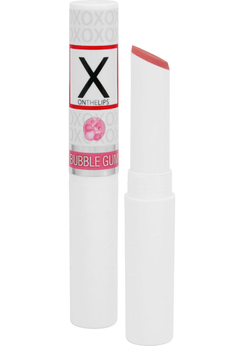 Load image 1 in gallery view. X On The Lips Buzzing Lip Balm with Pheromones Bubble Gum Flavor - .75oz