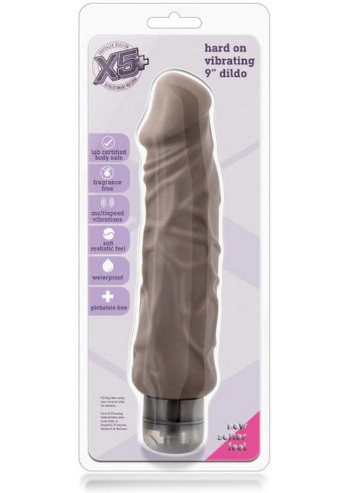 Load image 1 in gallery view. X5 Plus Hard On Vibrating Dildo - Caramel - 9in