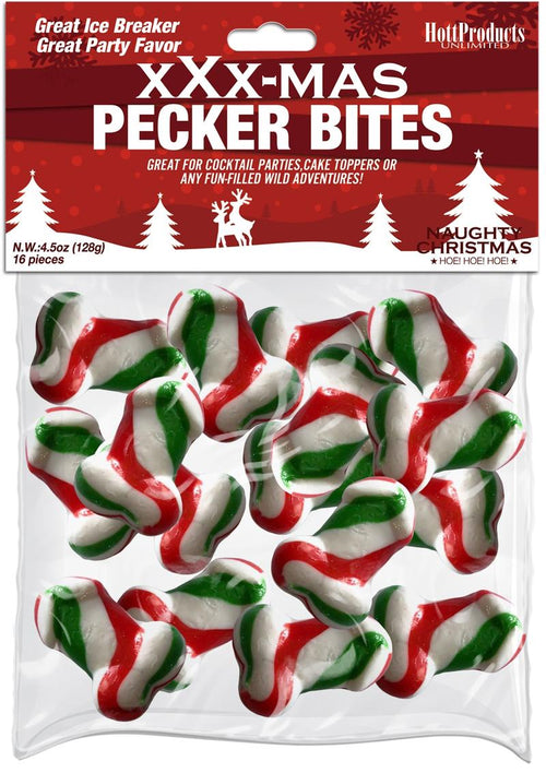 Load image 1 in gallery view. XXX-Mas Pecker Bites Candy - 16 Pieces Per Bag