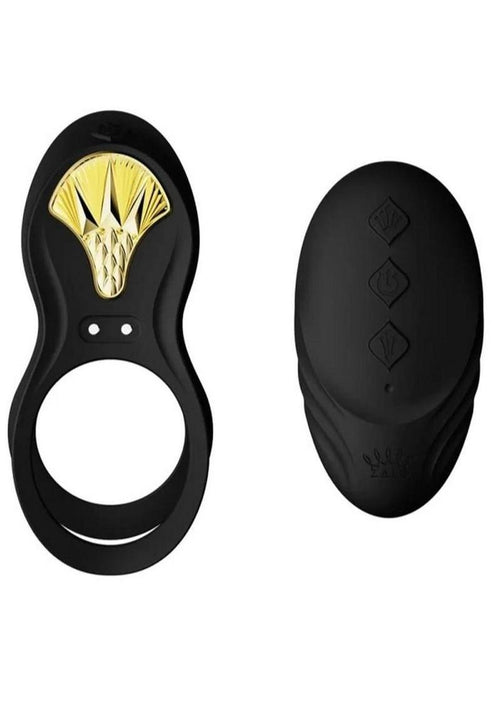 Load image 1 in gallery view. Zalo Bayek Rechargeable Silicone App Compatible Vibrating Couples Ring