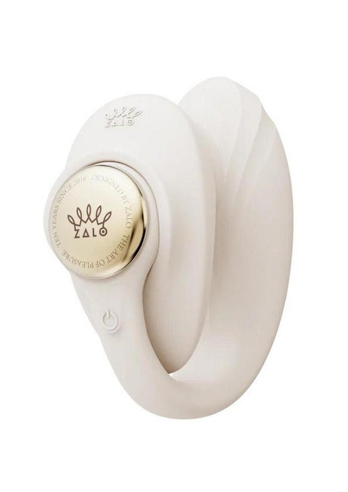 Load image 1 in gallery view. Zalo Deya Rechargeable Silicone App Compatible Wearable Vibrator - Gold/White - Set