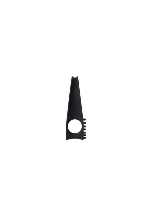 Load image 1 in gallery view. Zero Tolerance Black Knight Silicone Vibrating Textured Cockring Zero Tolerance