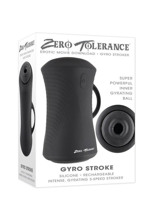 Load image 1 in gallery view. Zero Tolerance Gyro Stroker Rechargeable Masturbator - Black
