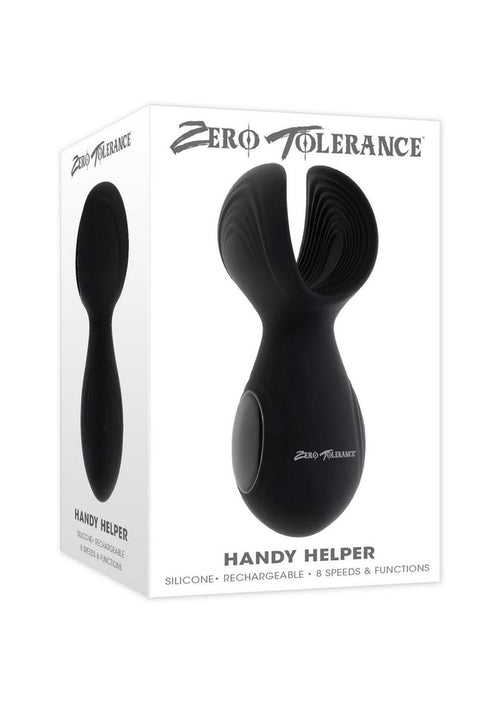 Load image 1 in gallery view. Zero Tolerance Handy Helper Rechargeable Silicone Stroker - Black