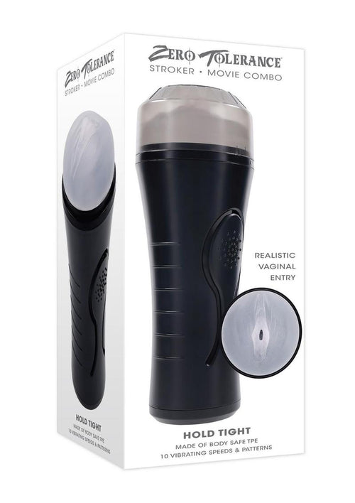 Load image 1 in gallery view. Zero Tolerance Hold Tight Rechargeable Stroker - Black/Clear