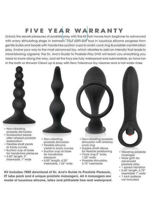 Load image 1 in gallery view. Zero Tolerance Intro to Prostate Silicone with Movie and Lube Zero Tolerance