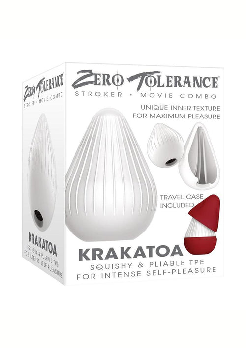 Load image 1 in gallery view. Zero Tolerance Krakatoa Volcano Stroker - Red/White