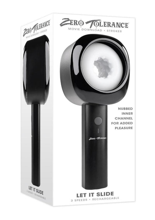 Load image 1 in gallery view. Zero Tolerance Let It Slide Rechargeable Dual End Stroker - Black/White