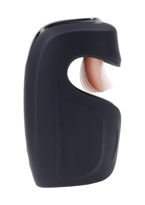 Load image 1 in gallery view. Zero Tolerance Lick The Tip Rechargeable Silicone Mouth Masturbator - Black