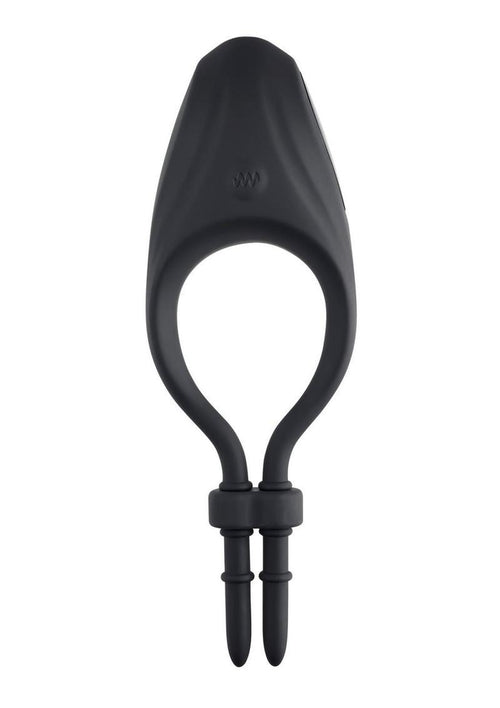 Load image 1 in gallery view. Zero Tolerance Perfect Fit Rechargeable Silicone Vibrating Cock Ring - Black
