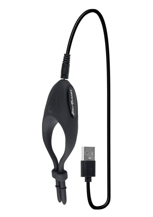 Load image 1 in gallery view. Zero Tolerance Perfect Fit Rechargeable Silicone Vibrating Cock Ring Zero Tolerance