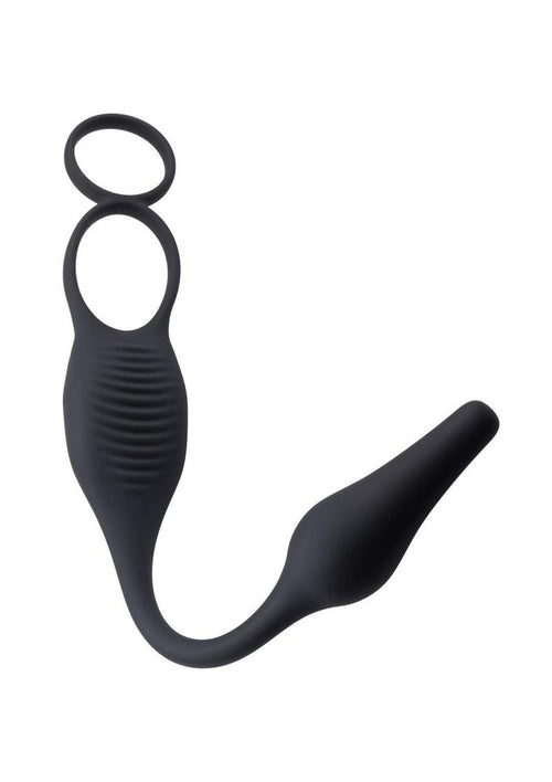 Load image 1 in gallery view. Zero Tolerance Plug and Tug Rechargeable Silicone Anal Plug and Cock Ring Zero Tolerance