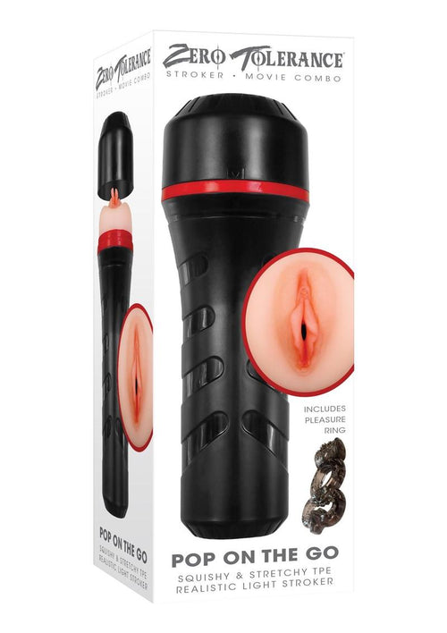 Load image 1 in gallery view. Zero Tolerance Pop On The Go Realistic Vagina Stroker - Vanilla