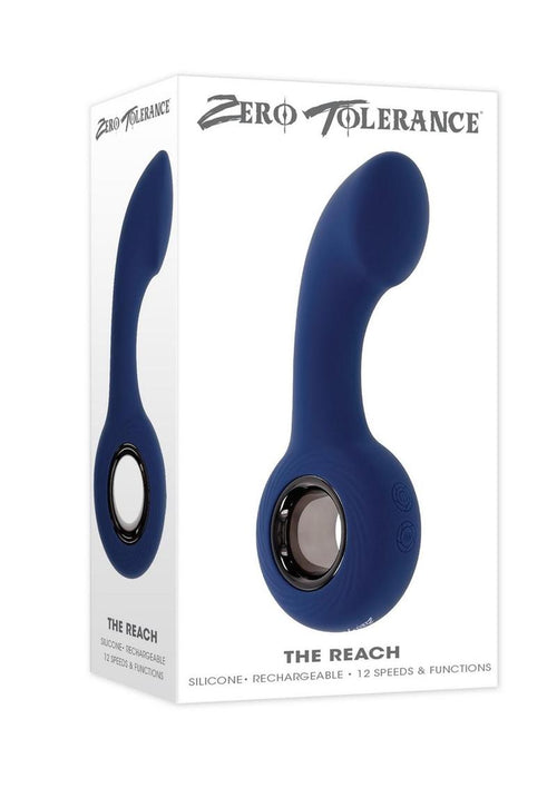 Load image 1 in gallery view. Zero Tolerance Reach Rechargeable Silicone Anal Plug - Blue