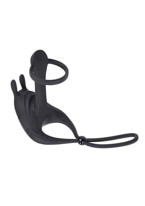 Load image 1 in gallery view. Zero Tolerance Saddle Up Rechargeable Silicone Cock Ring - Black