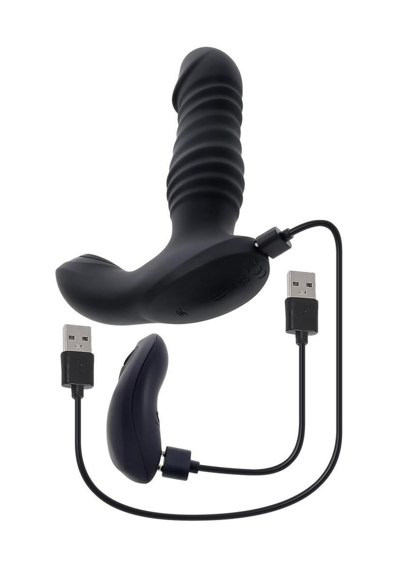 Zero Tolerance Striker Rechargeable Silicone Thrusting Anal Vibrator with Remote Control Zero Tolerance