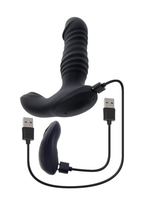 Load image 1 in gallery view. Zero Tolerance Striker Rechargeable Silicone Thrusting Anal Vibrator with Remote Control Zero Tolerance