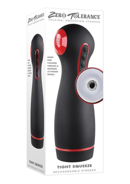 Load image 1 in gallery view. Zero Tolerance Tight Squeeze Rechargeable Masturbator - Black