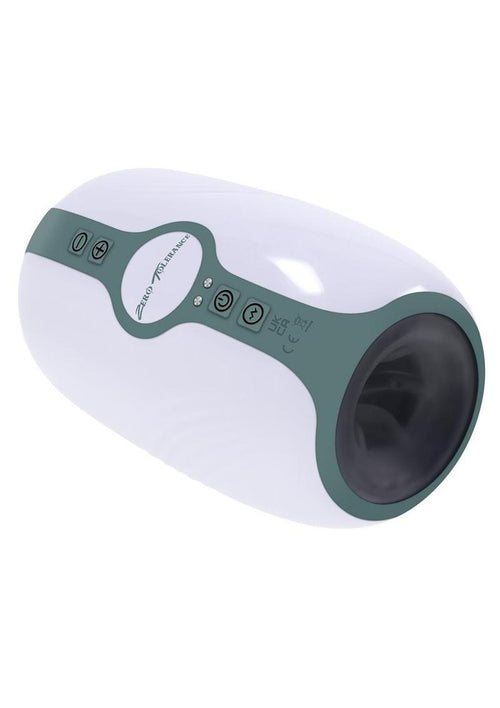 Load image 1 in gallery view. Zero Tolerance Touchdown Rechargeable Silicone Vibrating Tightening Stroker - White