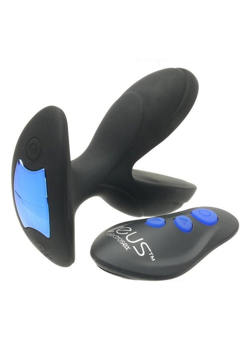 Load image 1 in gallery view. Zeus Electro-Spread 64x Vibrating and E-Stim Silicone Rechargeable Butt Plug with Remote Control Zeus Electrosex