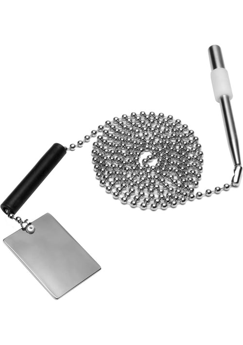 Load image 1 in gallery view. Zeus Electrosex Body Light Twilight Wand Electro Conductor - Gray/Metal