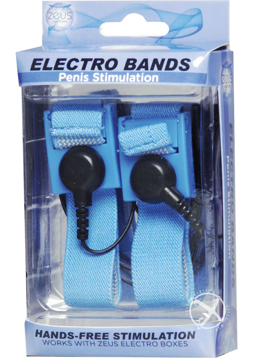 Load image 1 in gallery view. Zeus Electrosex C and B - Penis Bands - Elastic Fit - Black/Blue