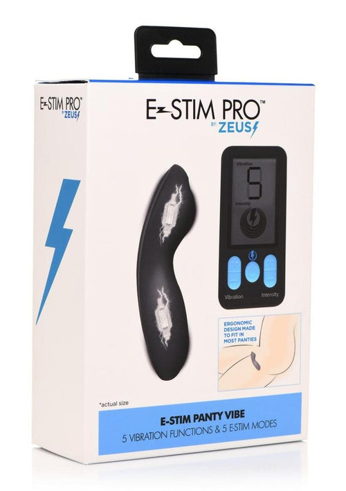 Load image 1 in gallery view. Zeus Electrosex E-Stim Panty Vibe with Remote Control - Black