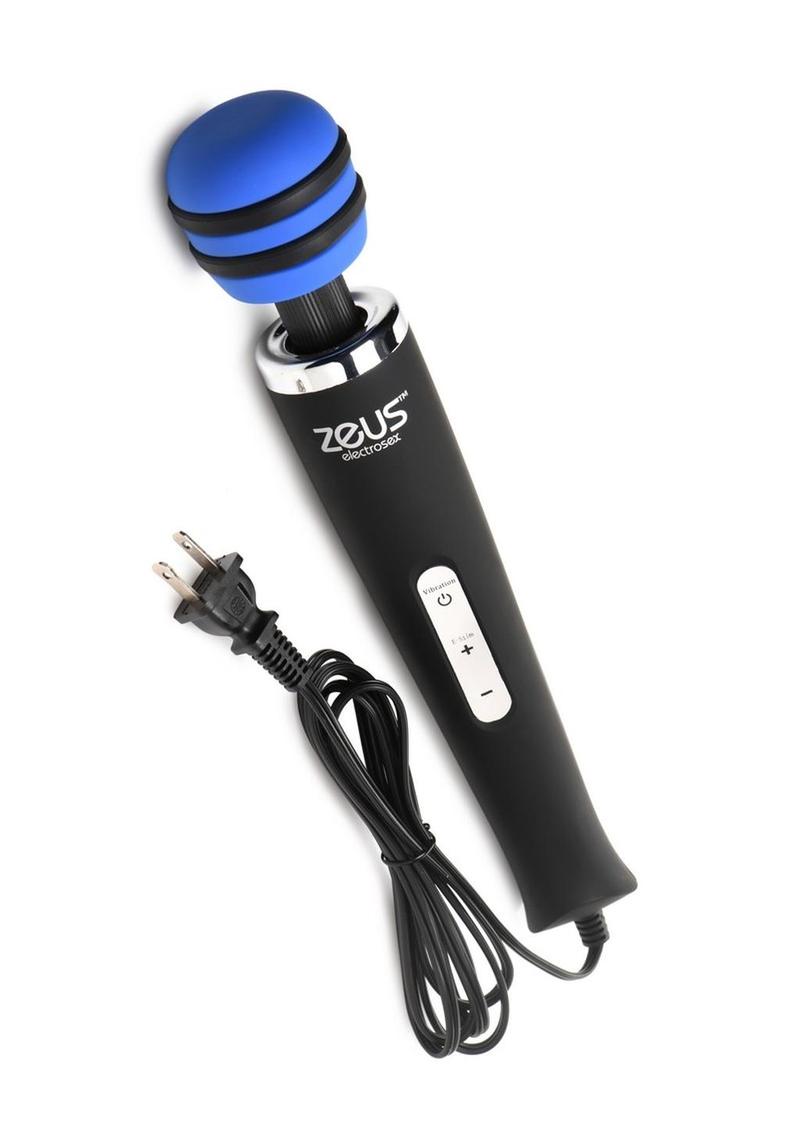 Zeus Electrosex E-Stim Vibrating Silicone Wand Massager Zeus Electrosex