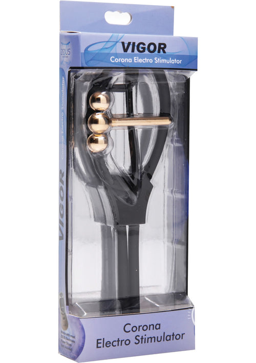 Load image 1 in gallery view. Zeus Electrosex Vigor Corona Estim Silicone Urethral Insert - Black